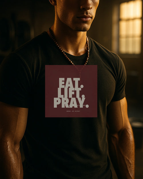 EAT. LIFT. PRAY. — hero closeup