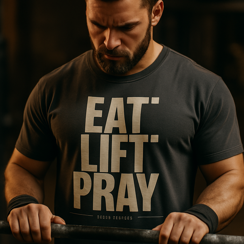 EAT. LIFT. PRAY. — cinematic hero