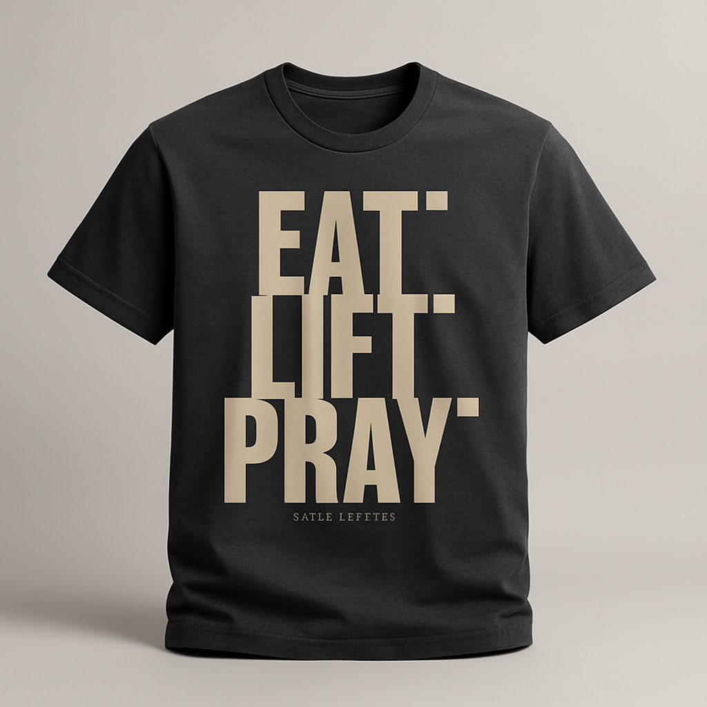 EAT. LIFT. PRAY. — tee studio ghost mannequin