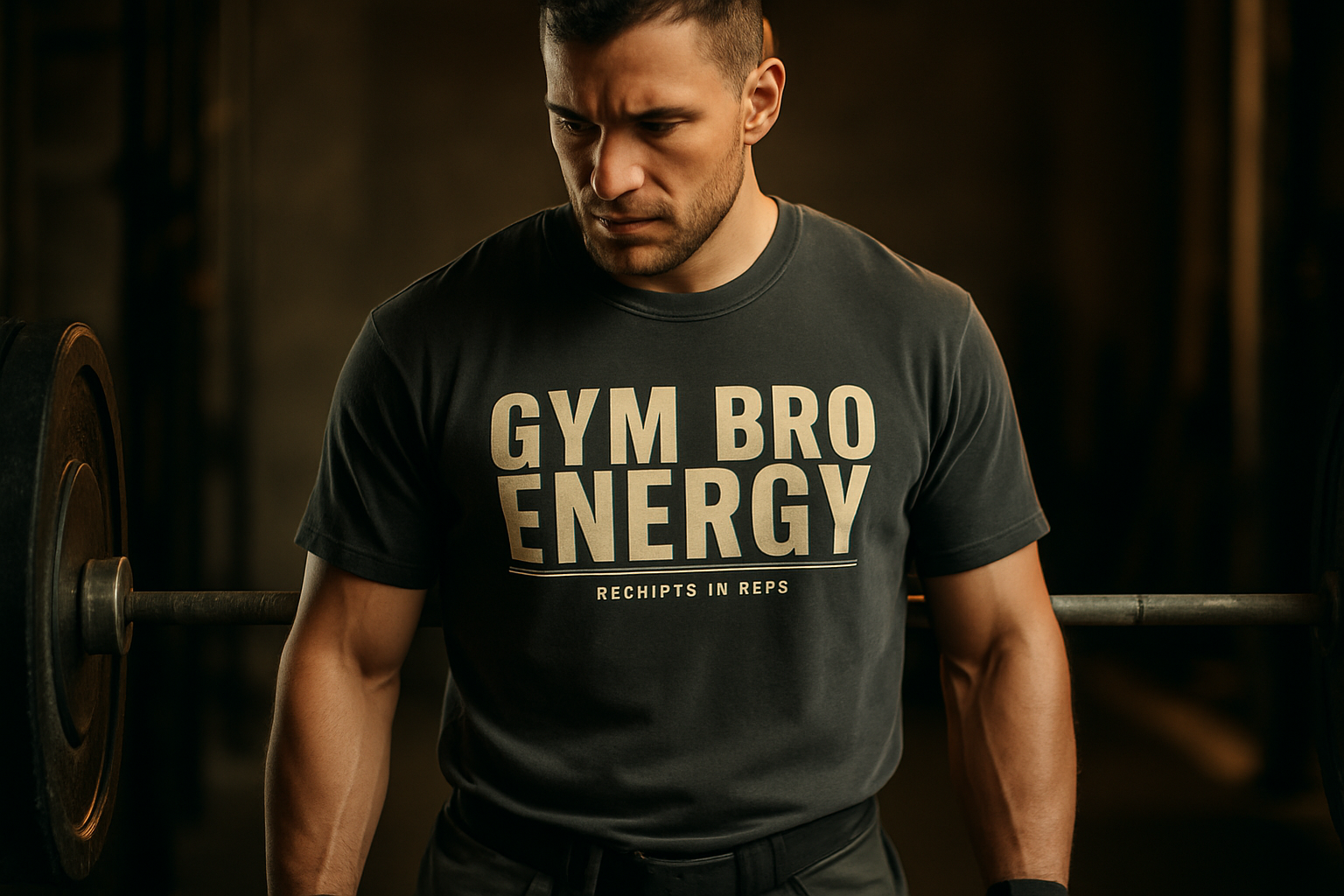 GYM BRO ENERGY. — cinematic wide (hoodie fallback)