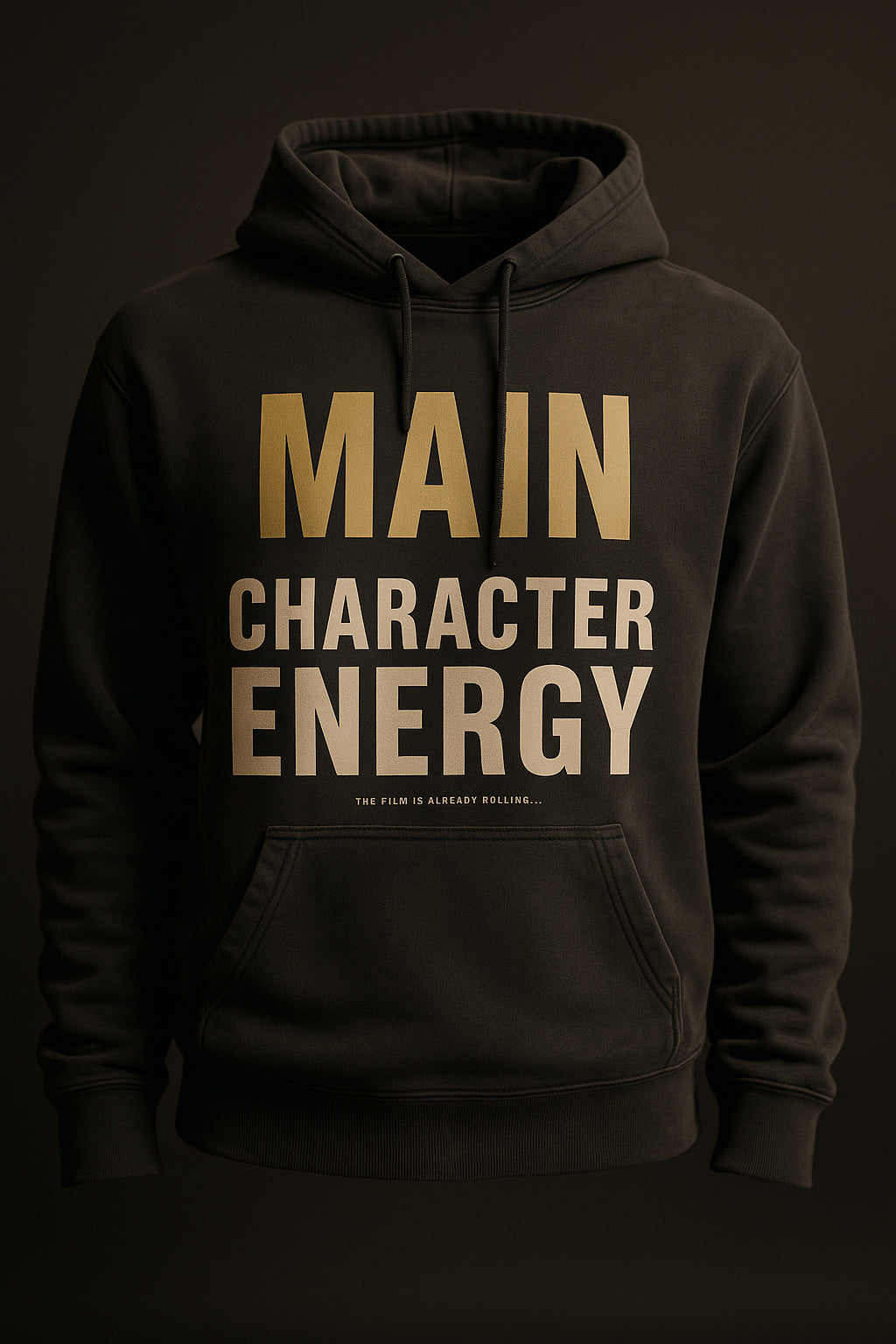 MAIN CHARACTER ENERGY — hoodie studio (ghost mannequin)