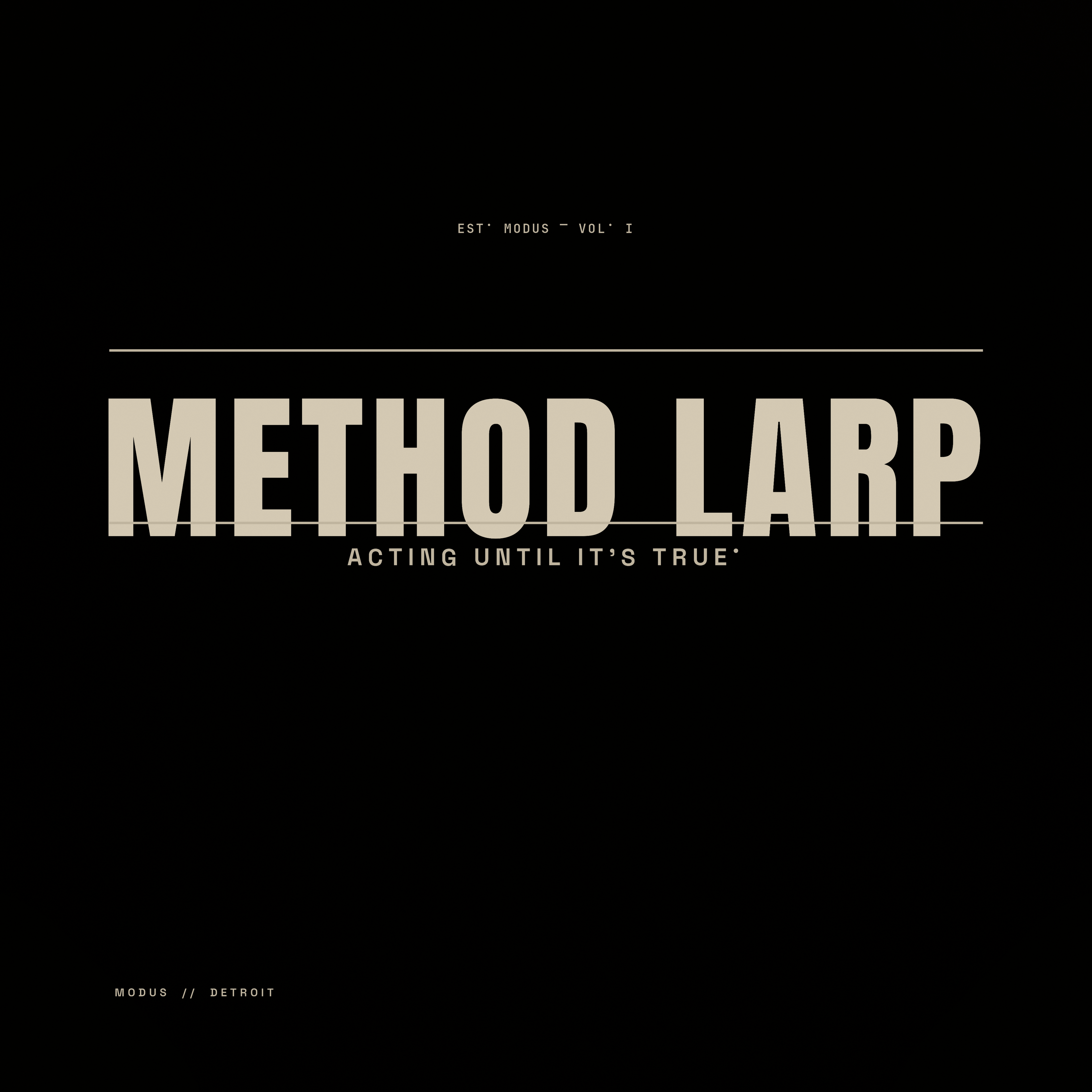 METHOD LARP — MODUS print