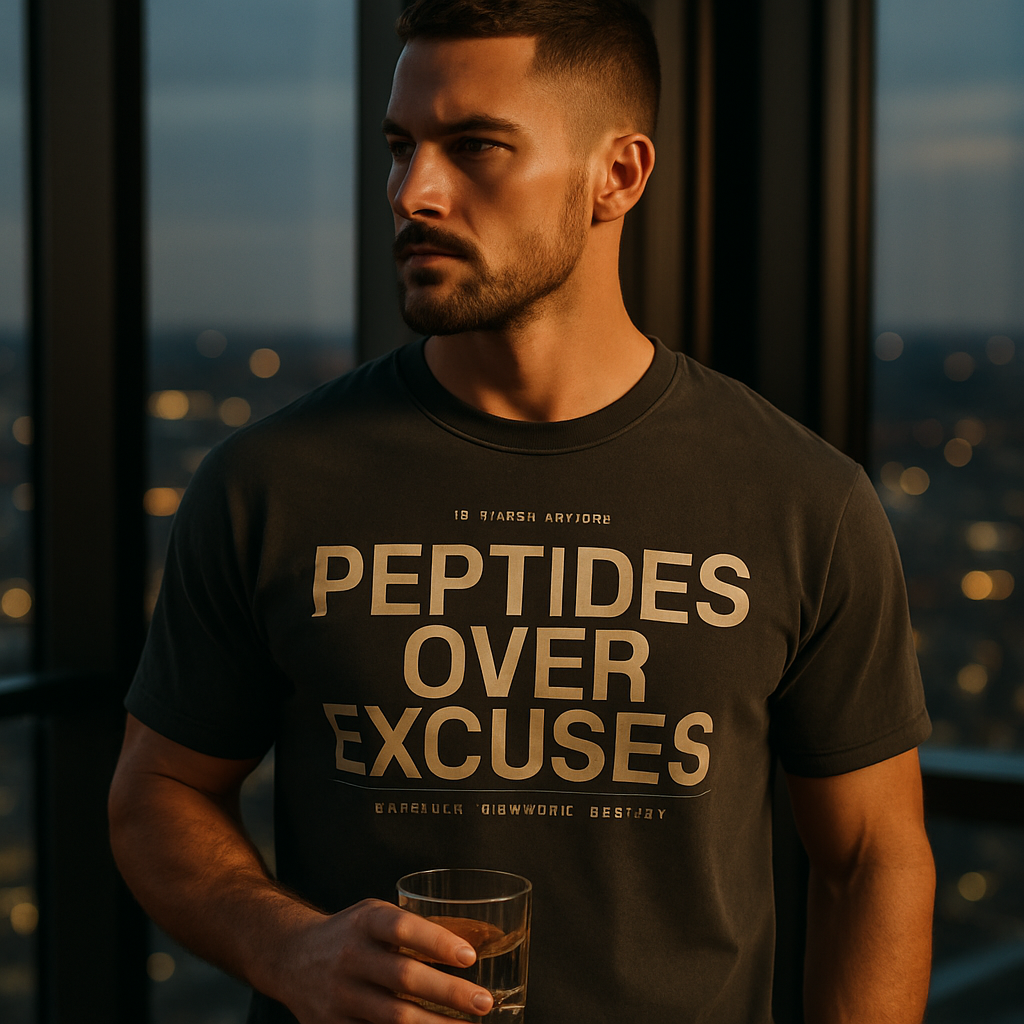PEPTIDES OVER EXCUSES. — cinematic hero
