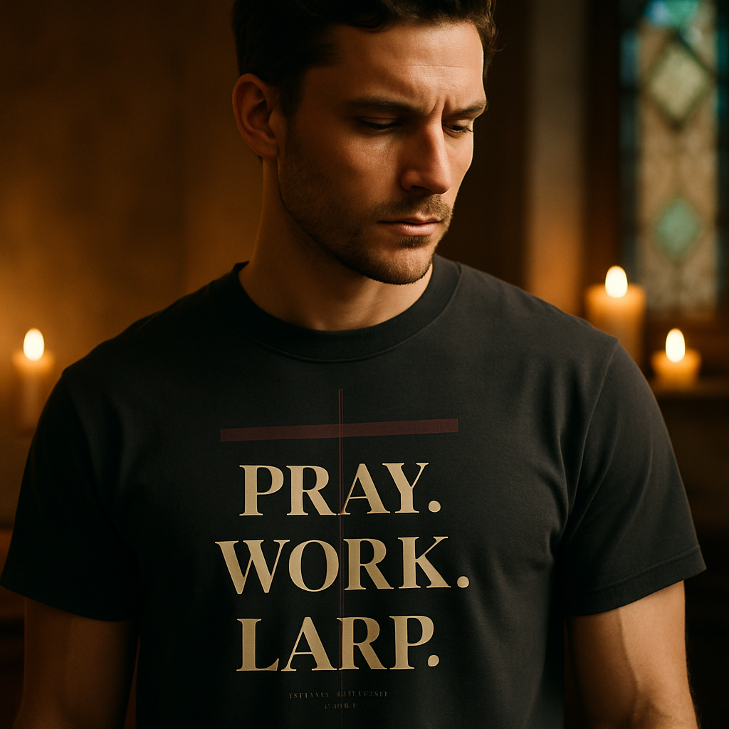 PRAY. WORK. LARP. — cinematic hero